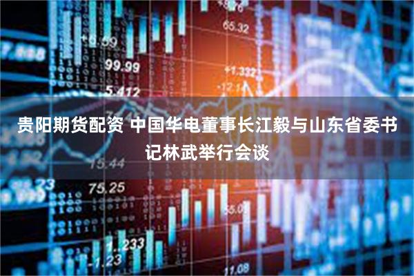 贵阳期货配资 中国华电董事长江毅与山东省委书记林武举行会谈