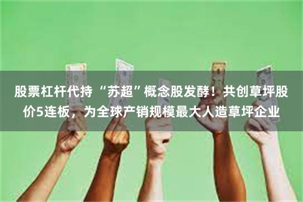 股票杠杆代持 “苏超”概念股发酵！共创草坪股价5连板，为全球产销规模最大人造草坪企业