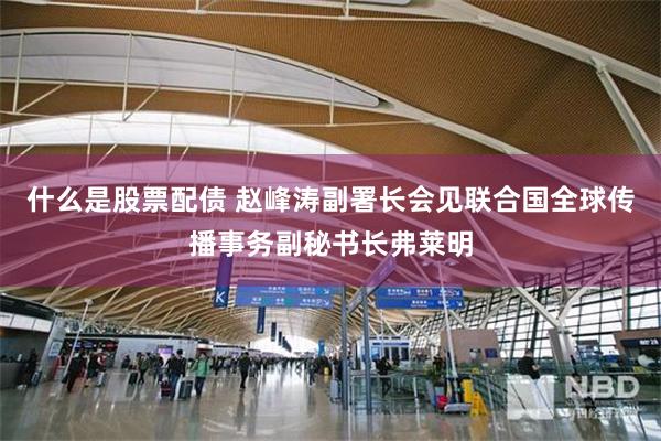 什么是股票配债 赵峰涛副署长会见联合国全球传播事务副秘书长弗莱明