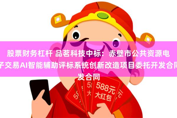 股票财务杠杆 品茗科技中标：赤壁市公共资源电子交易AI智能辅助评标系统创新改造项目委托开发合同