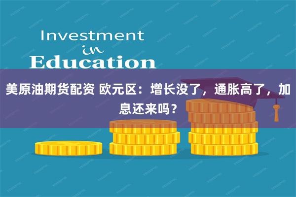 美原油期货配资 欧元区：增长没了，通胀高了，加息还来吗？