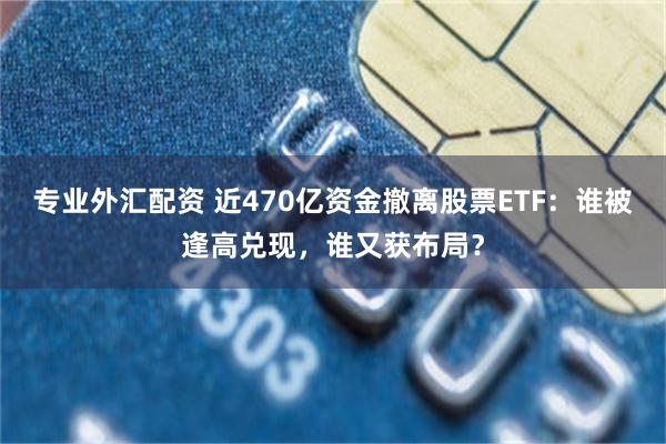 专业外汇配资 近470亿资金撤离股票ETF：谁被逢高兑现，谁又获布局？