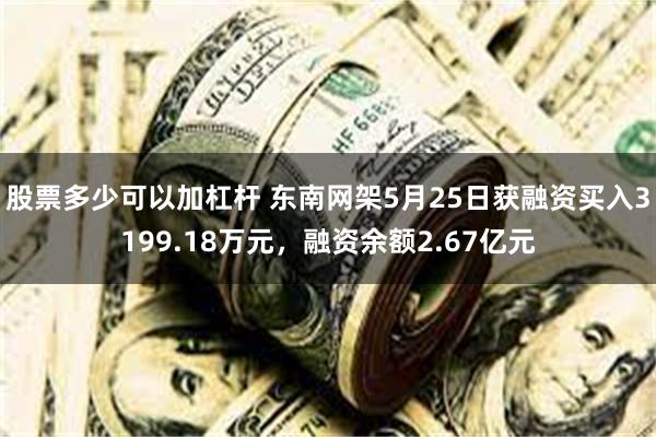 股票多少可以加杠杆 东南网架5月25日获融资买入3199.18万元，融资余额2.67亿元