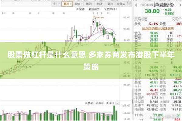 股票做杠杆是什么意思 多家券商发布港股下半年策略