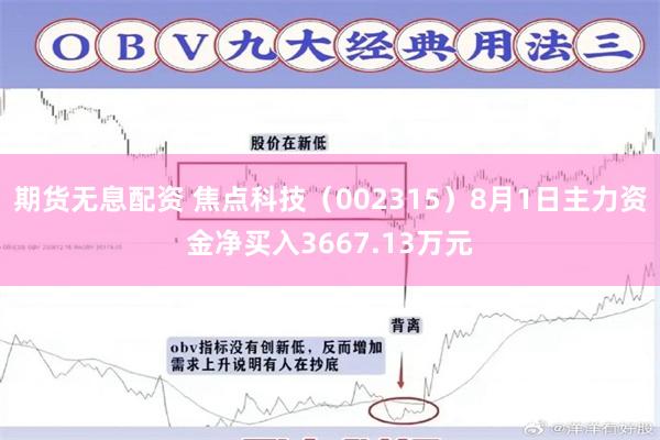 期货无息配资 焦点科技（002315）8月1日主力资金净买入3667.13万元