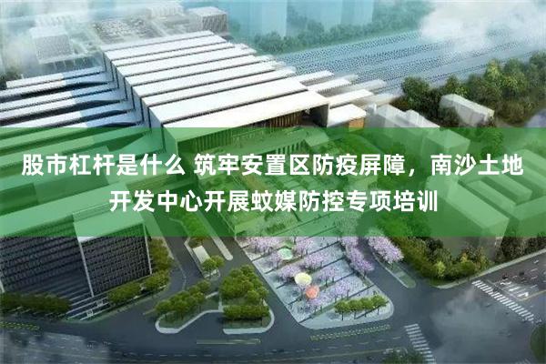股市杠杆是什么 筑牢安置区防疫屏障，南沙土地开发中心开展蚊媒防控专项培训