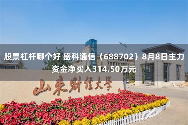 股票杠杆哪个好 盛科通信（688702）8月8日主力资金净买入314.50万元