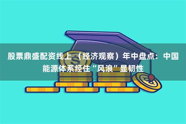 股票鼎盛配资线上 （经济观察）年中盘点：中国能源体系经住“风浪”显韧性