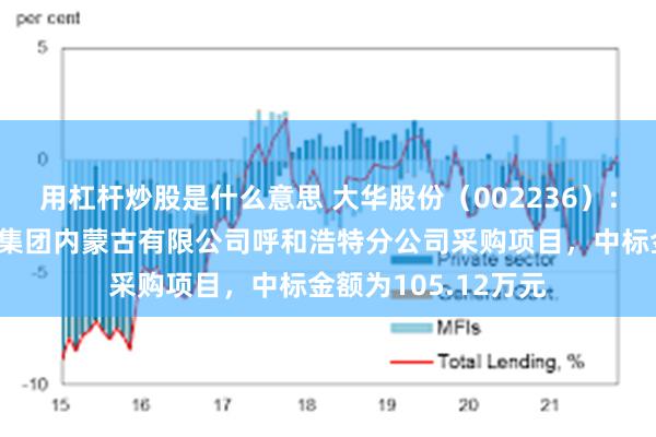 用杠杆炒股是什么意思 大华股份（002236）：中标中国移动通信集团内蒙古有限公司呼和浩特分公司采购项目，中标金额为105.12万元