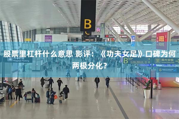 股票里杠杆什么意思 影评：《功夫女足》口碑为何两极分化？