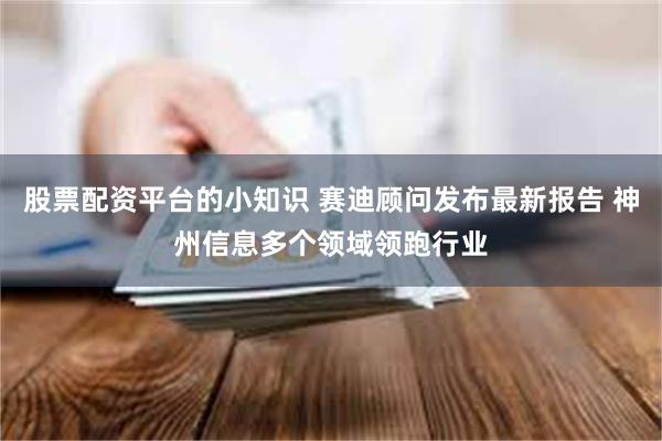 股票配资平台的小知识 赛迪顾问发布最新报告 神州信息多个领域领跑行业