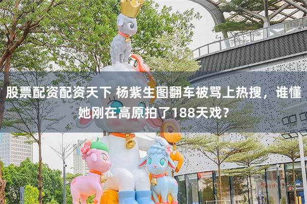 股票配资配资天下 杨紫生图翻车被骂上热搜，谁懂她刚在高原拍了188天戏？