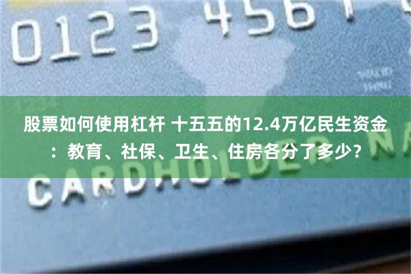 股票如何使用杠杆 十五五的12.4万亿民生资金：教育、社保、卫生、住房各分了多少？